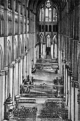 Das Innere der Kathedrale von Reims